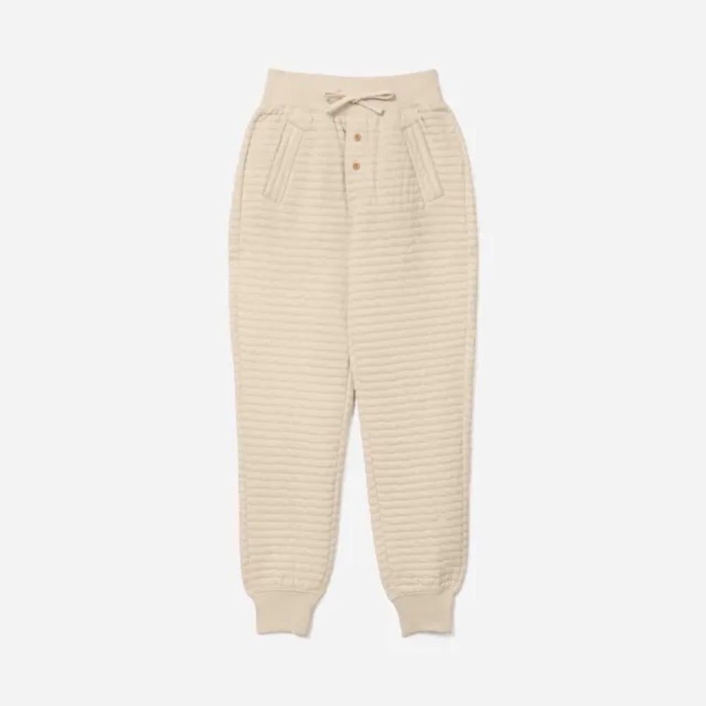 Everlane Organic Quilted Jogger Sweatpants
